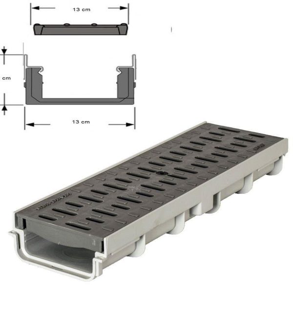 گاتر با گریتینگ پلی پروپیلن مدل CG1306P
