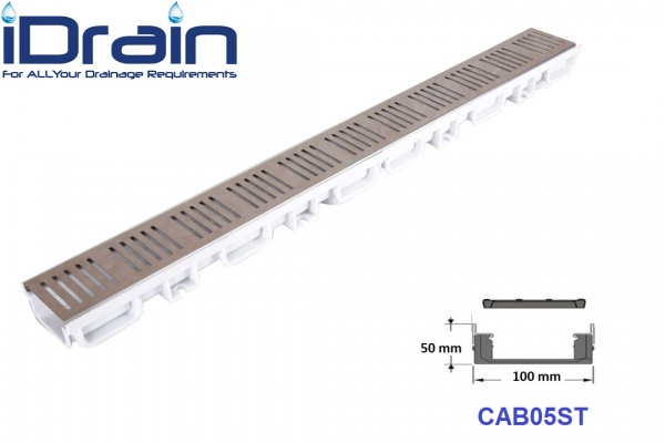 گاتر با گریتینگ استیل مدل CAB05ST