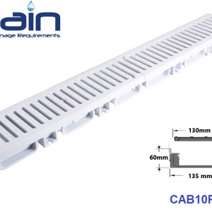 گاتر با گریتینگ پلی پروپیلن مدل CAB10PP