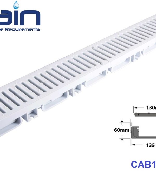 گاتر با گریتینگ پلی پروپیلن مدل CAB10PP