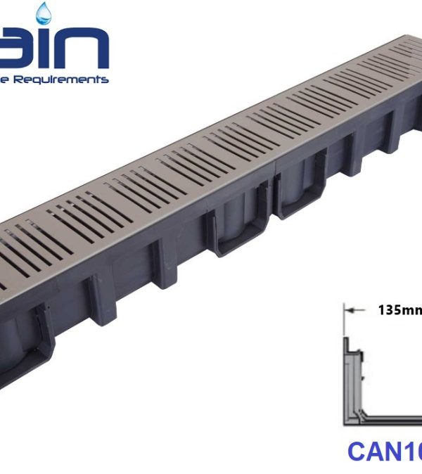 گاتر با گریتینگ استیل مدل CAN10ST