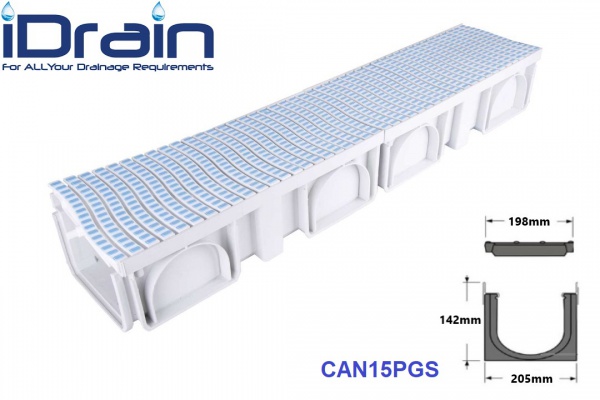 گاتر با گریل استخری مدل CAN15PGS