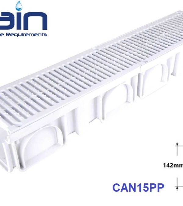 گاتر با گریتینگ پلی پروپیلن مدل CAN15PP