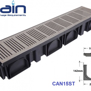 گاتر با گریتینگ استیل مدل CAN15ST